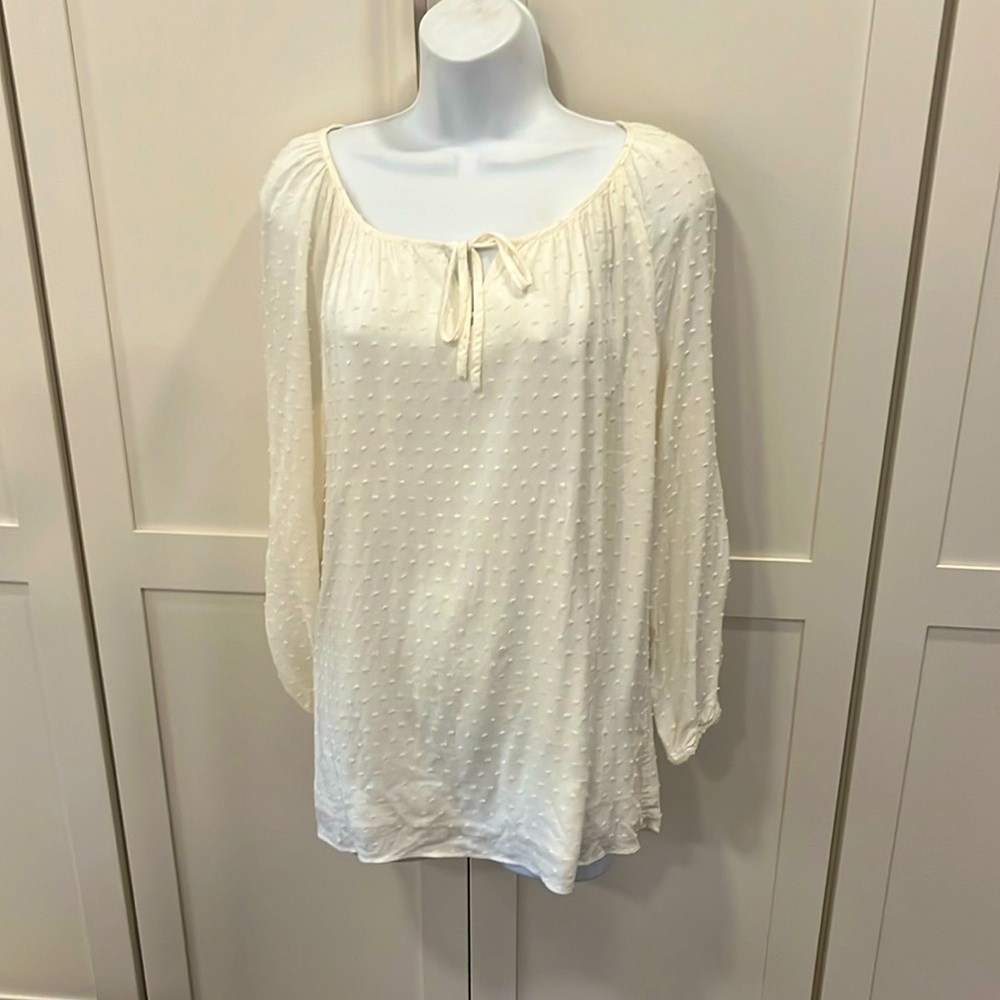 J McLaughlin Off White Top M
